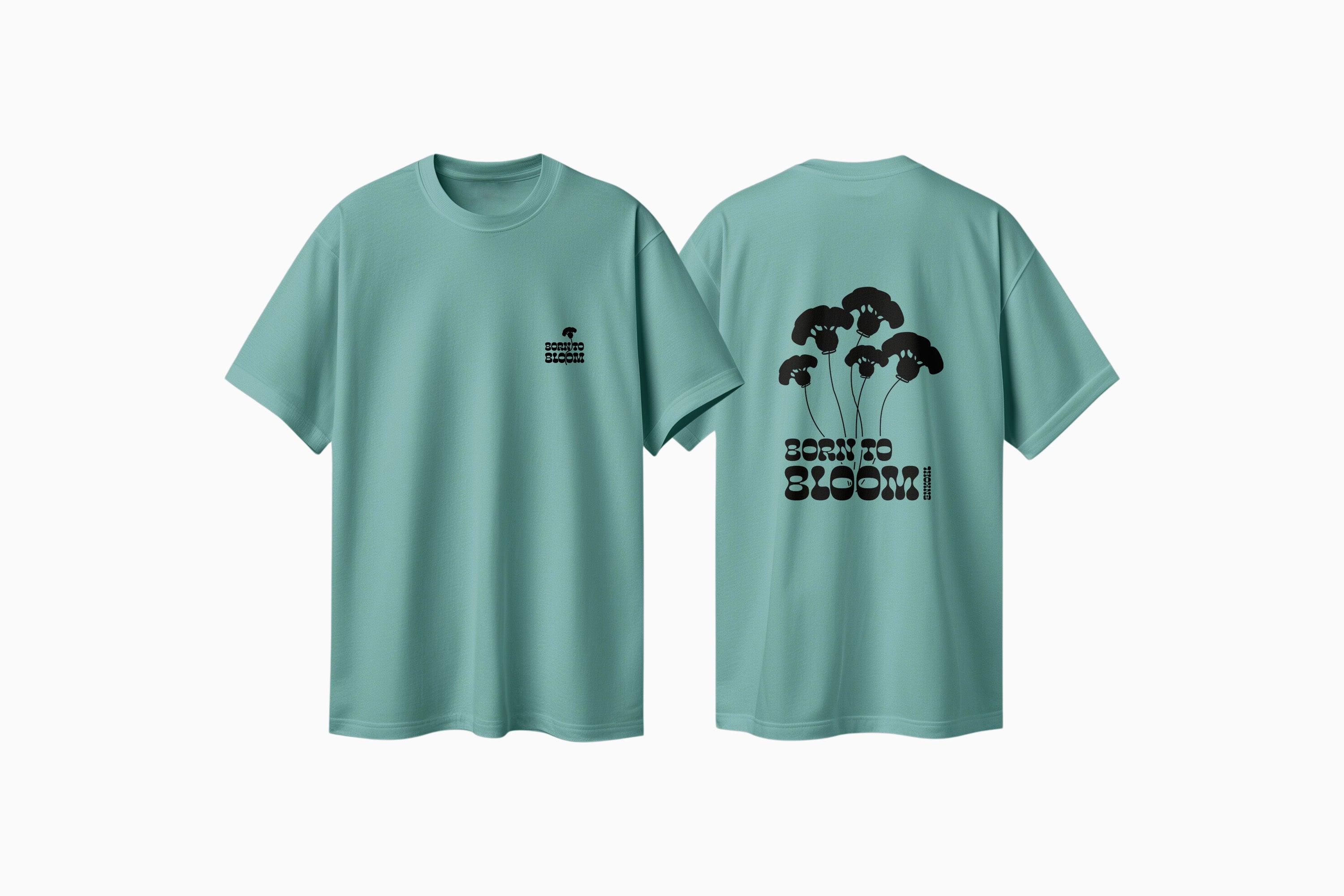 Tshirt - Born to Bloom(enkohl)