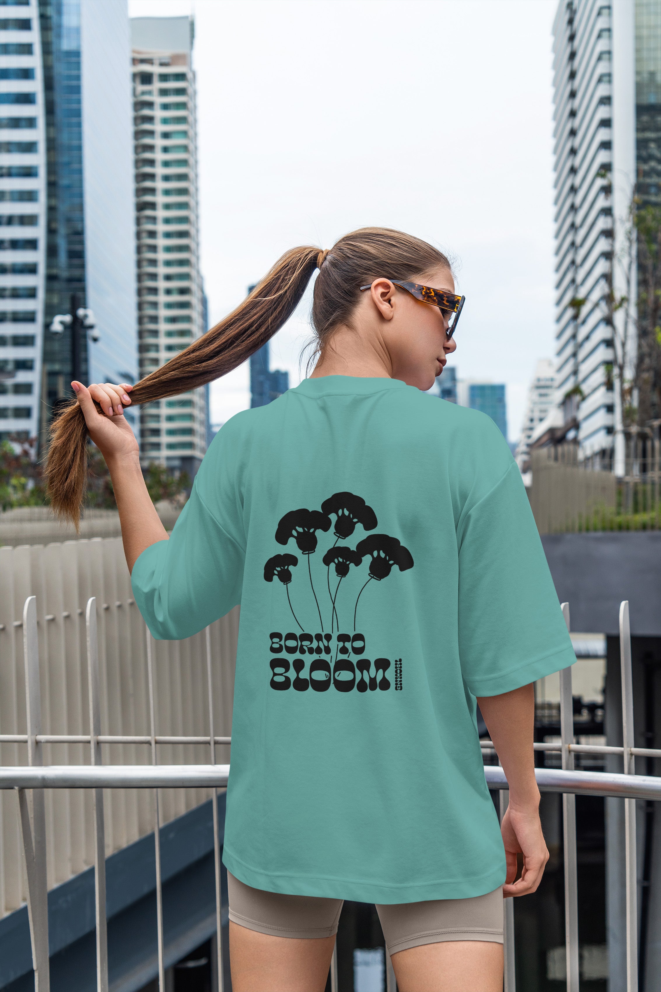 Tshirt - Born to Bloom(enkohl)