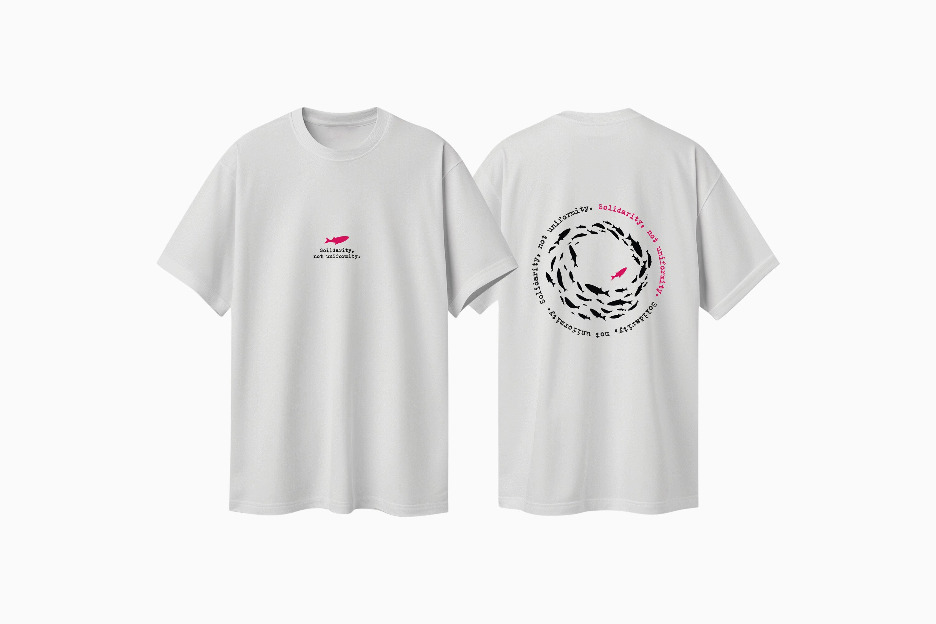 T-shirt Fischschwarm